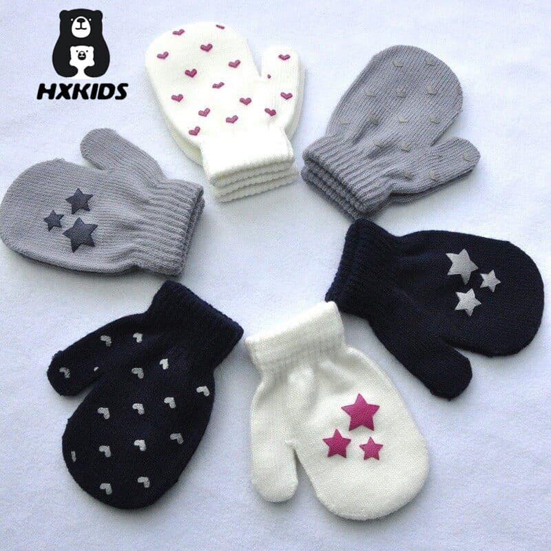 Luvas De Bebê De Malha De Inverno Para Meninos E Meninas