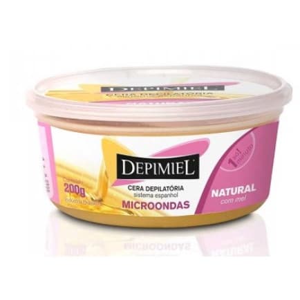 Cera Depilatória para Microondas Depimiel Natural 200g