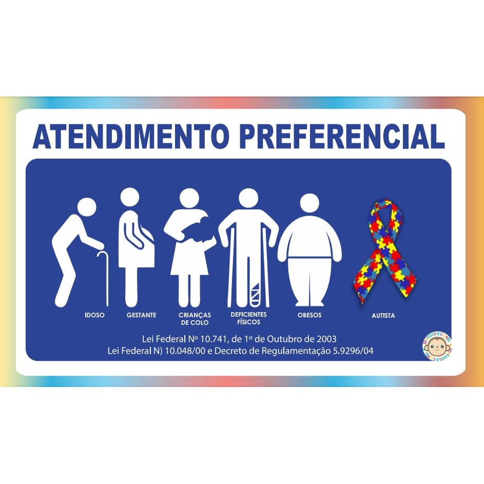 Placa de prioridade 30x18cm ACM