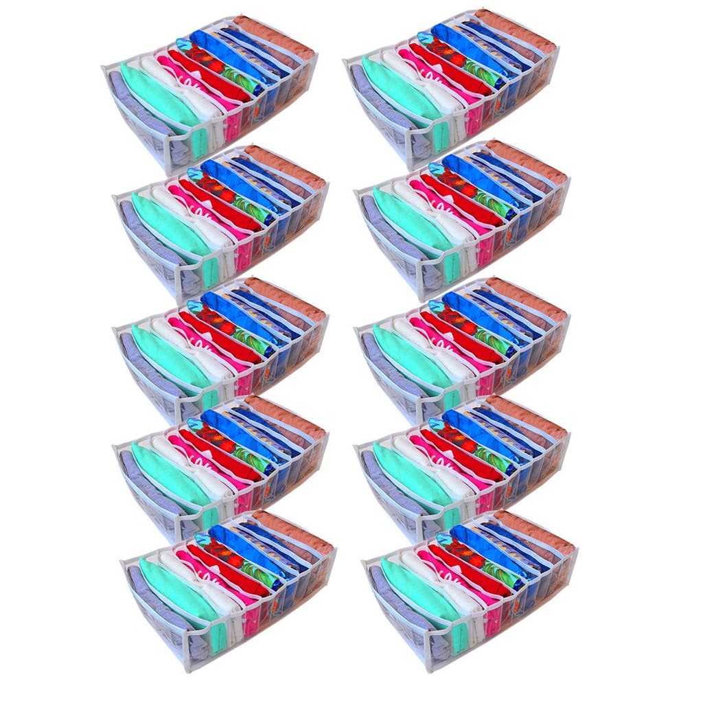 Kit 10 colmeia Organizador de gavetas transparente  tam G - Organizaplus