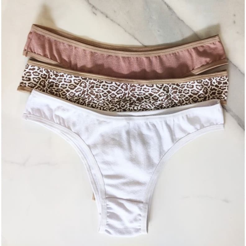 Kit 3 Calcinhas Em Algodão Conforto Somente Cores Lisas Ótima Qualidade Para Verão e Inverno