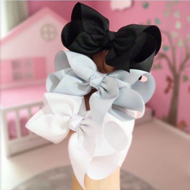 Kit 3 Turbantes Boutique na Meia de Seda  Faixa Tiara Luxo Bebê Menina Infantil Acessório de Cabelo