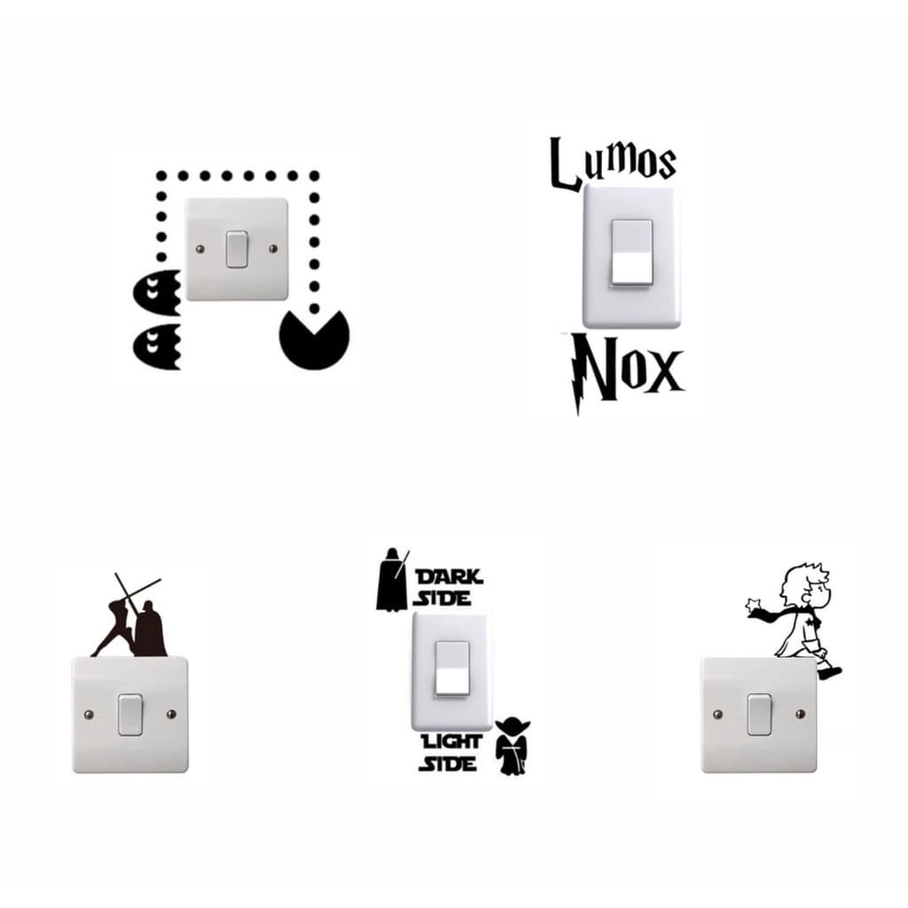 Adesivos Decorativos Parede/Tomada Interruptor GEEK/ filmes