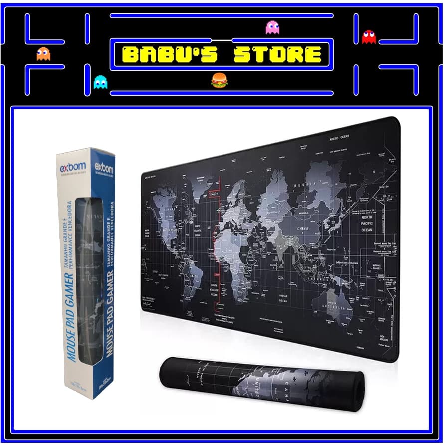 Mousepad Gamer/Escritório ExBom Superfície Speed Extragrande 70x35cm