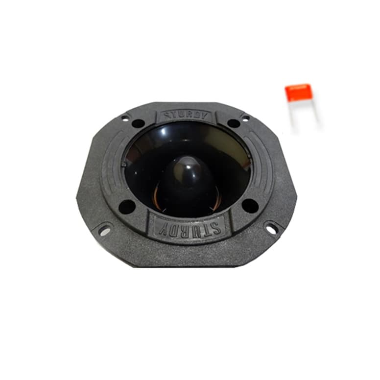 Super Tweeter Sturdy 120 Watts RMS Preto + Capacitor
