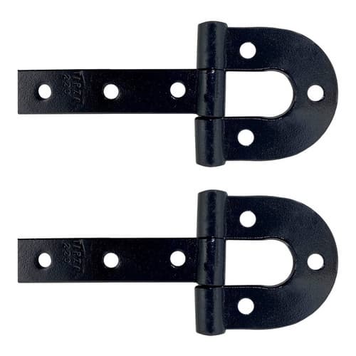 Par De Dobradiça Porteira Ferradura Forjada 220mm Tarza