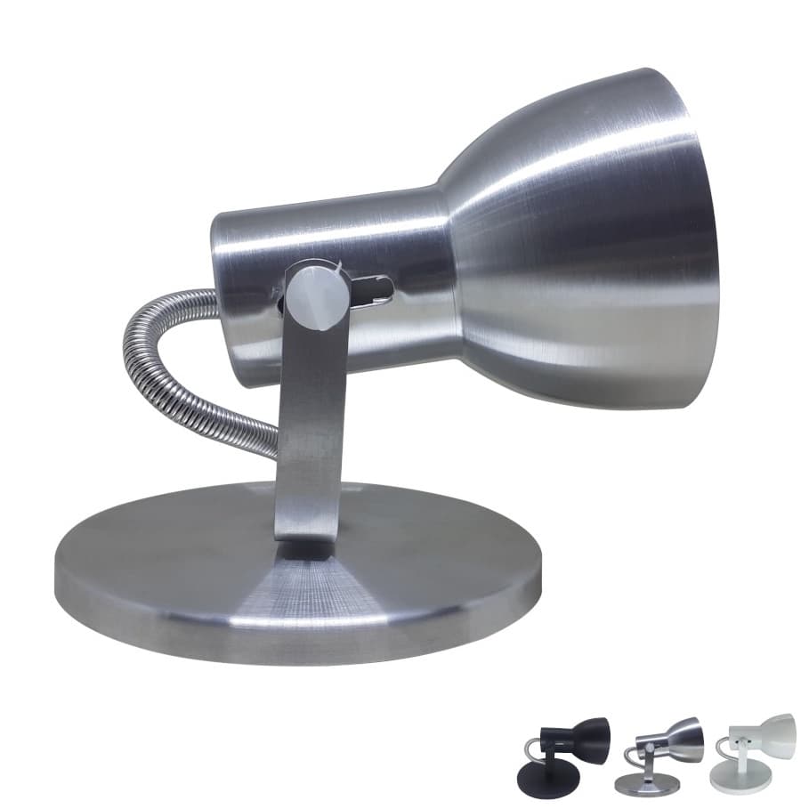 Luminaria Spot Bulbo Aluminio Direcionavel Articulado Teto Parede Casa Banheiro E27 Bivolt Qualidade