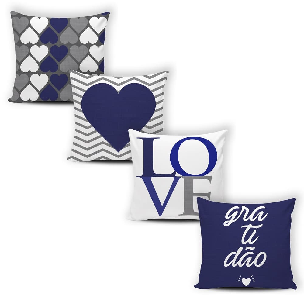 Kit 04 Capas de Almofada Decorativas Modern Pictury - 026