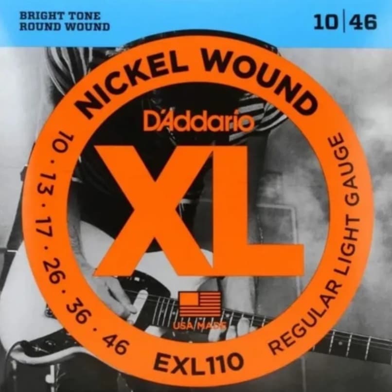 Cordas Guitarra Daddario Encordoamento Guitarra Aço Exl110 010