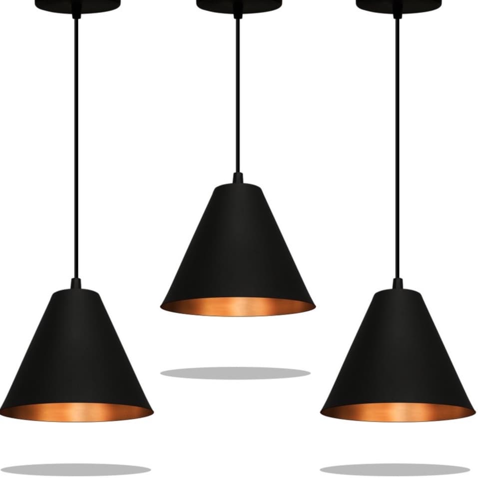 Sport Licon Kit 3  Luminaria Preto In Bronze