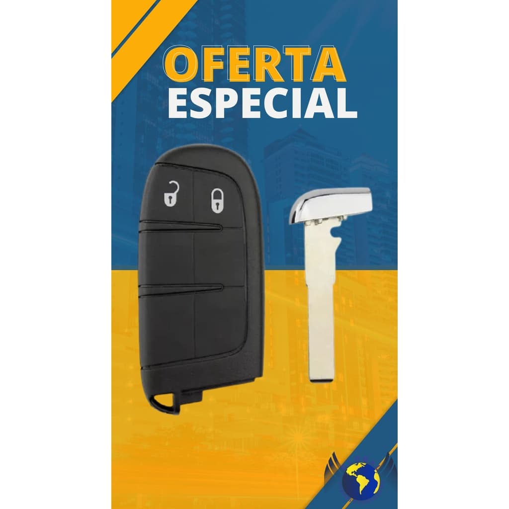Chave Presença Oca JEEP 2 Botões