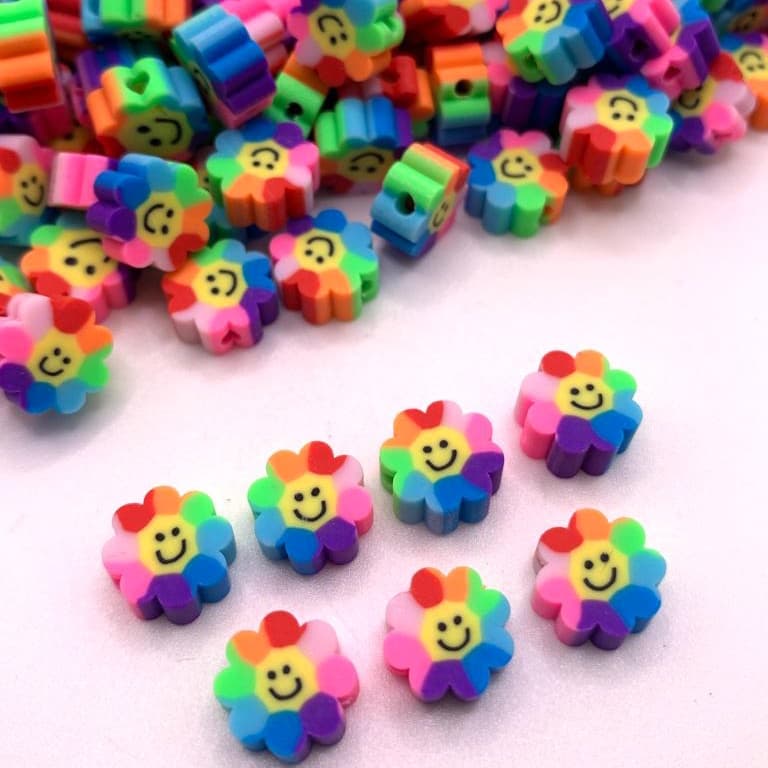 50 Pçs Miçanga Infantil Florzinha Artesanato Pulseira Biju