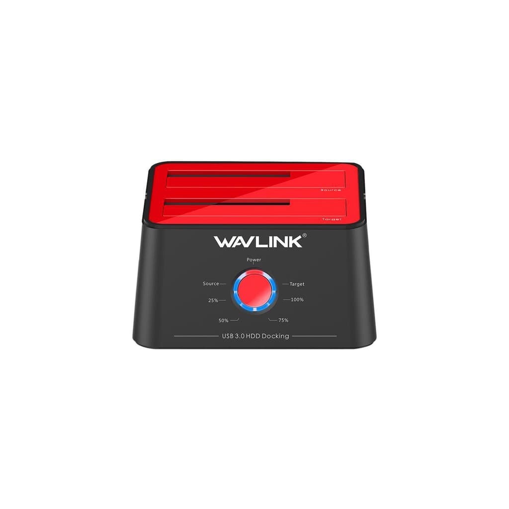 Dock Station HD SATA/SSD 2.5/3.5 USB 3.0 Função Clone Offline - Vermelho