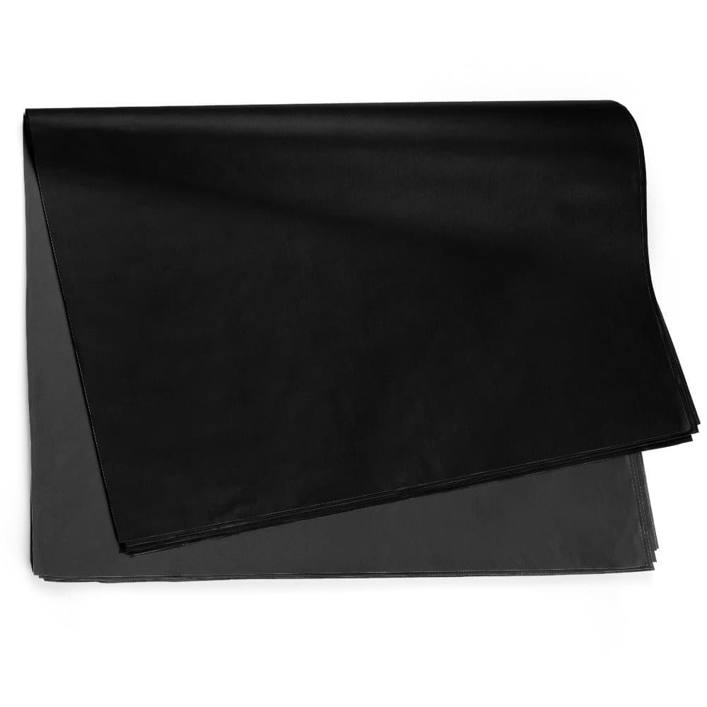 Papel de Seda Liso Preto 49,0x69,0cm, Floral Atlanta - 10/20/50 folhas.
