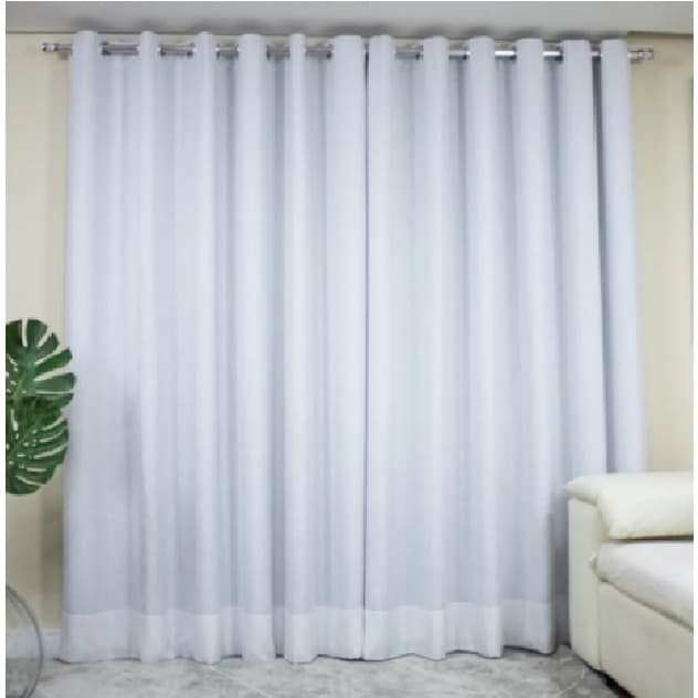 Cortina Voil Gaze de Linho com Blackout 14,00 x 2,70 mts para Sala ou Quarto Escritorio Otima para Decoração