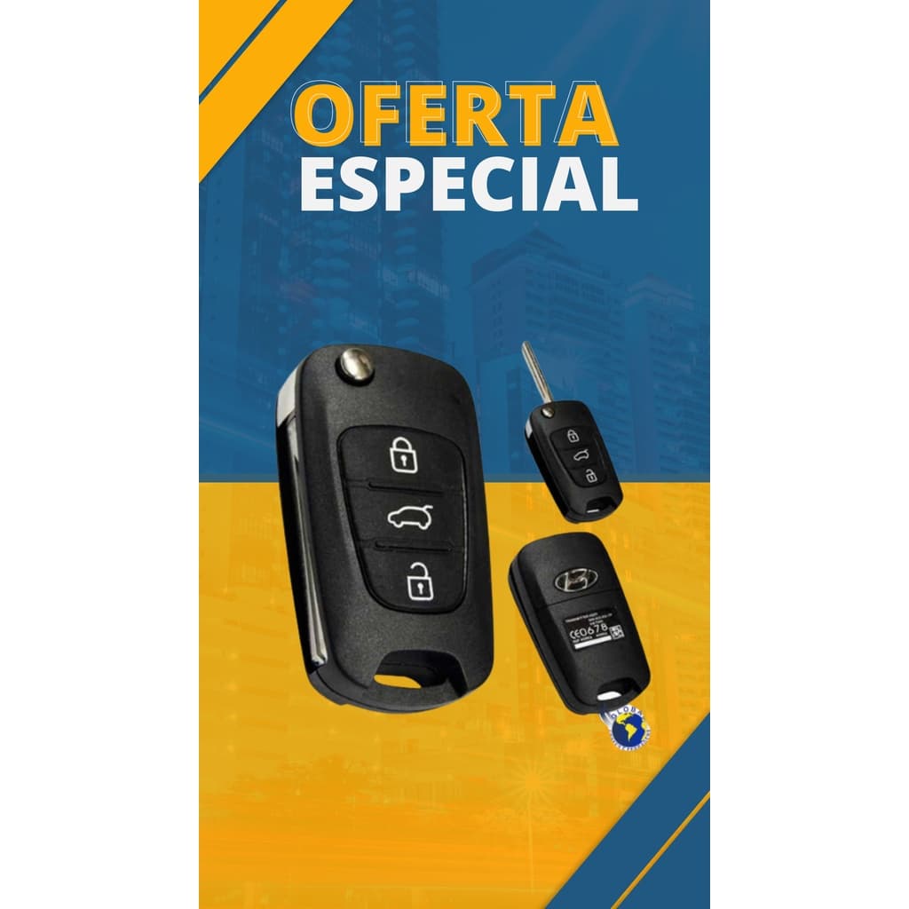 Chave Canivete Oco Hyundai I30