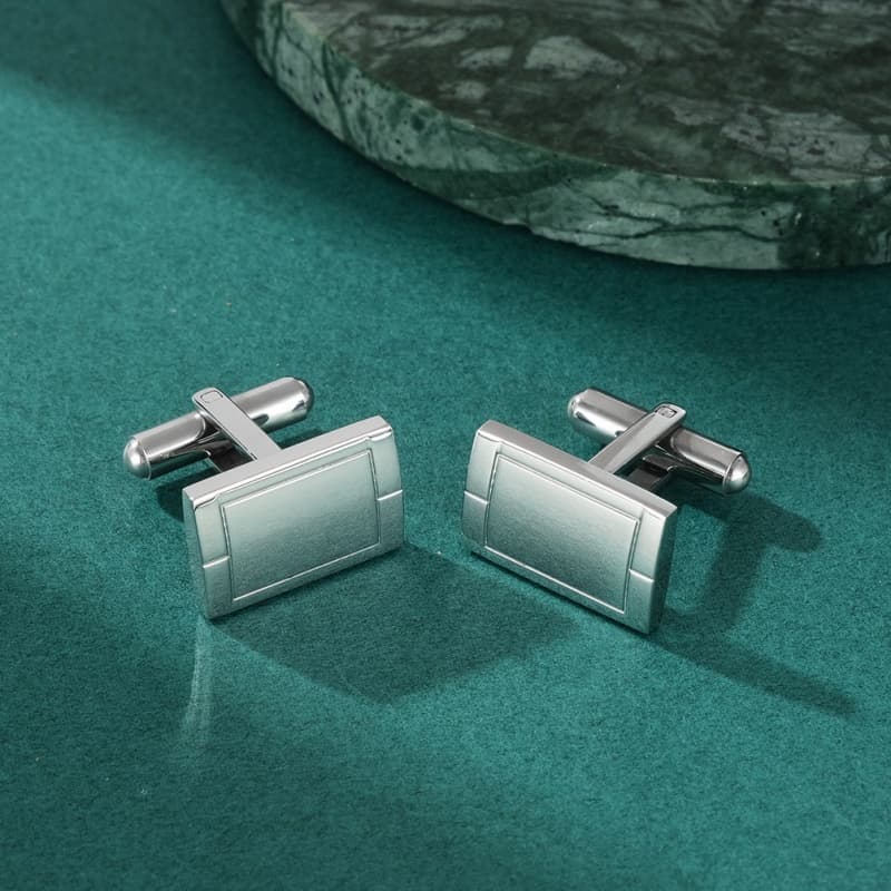 Acessórios de Moda: Abotoaduras Simples com Design de Arco para Homens, Abotoaduras de Aço Inoxidável Coloridas