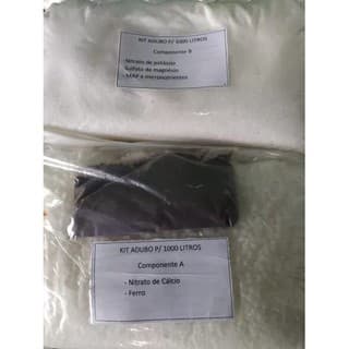Kit Nutrientes Completo Para 1000 Litros De Solução Hidroponia