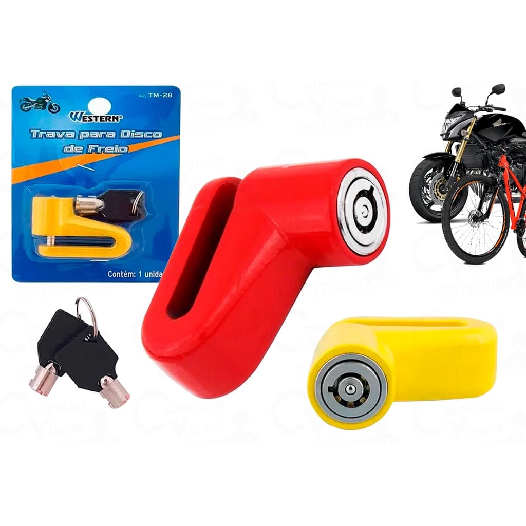 Cadeado Trava Para Disco De Freio Para Moto Bike Bicicleta Motocicleta Antifurto Super Resistente