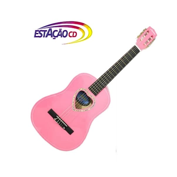 Violao Infantil Acustico 1/2 - Nylon Cor de Rosa