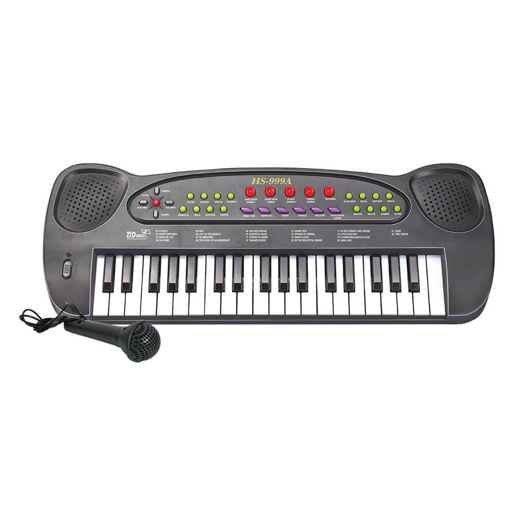 Teclado Infantil Musical Com Microfone 8 Ritmos Dm Toys DMT5386