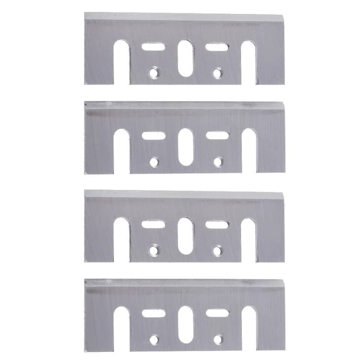 4 x Lâminas Faca 82mm Corte p/ Plaina Elétrica PB-92 1900b HSS 82 Universal KaQi