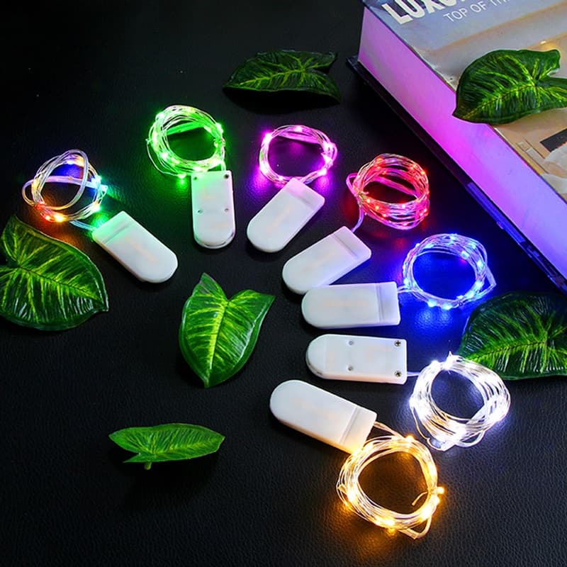 (Bateria Incluída) 1M-10M Luzes De Fada De Fio De Cobre LED Natal Festa De Casamento Decoração