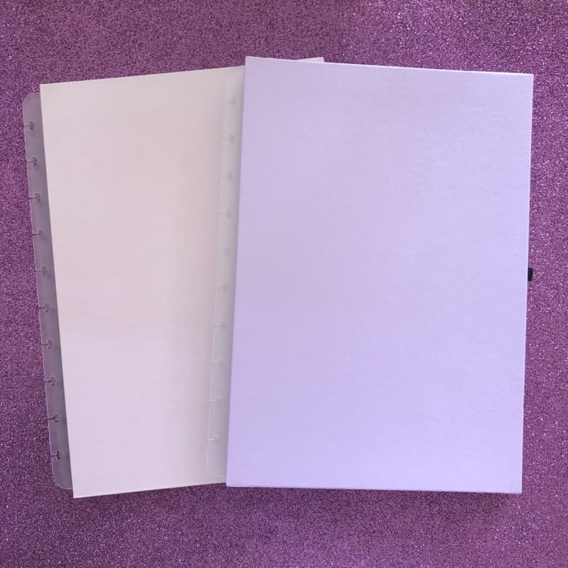 Capa para caderno de disco grande tons pastéis