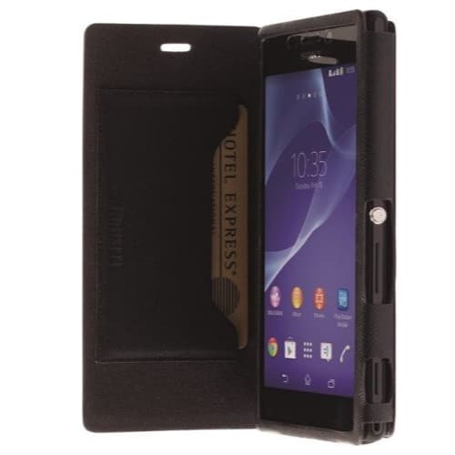 Capa para Sony Xperia M2/M2 Aqua - Malmo Flip - Preta