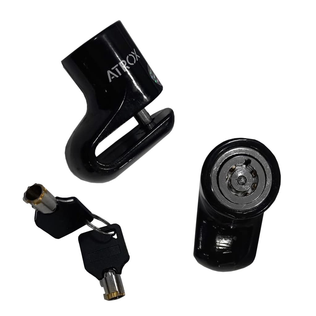 Trava Disco Moto Anti Furto Freio Pino 5.5mm Preto Pequena