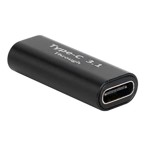 Adaptador Conector Fêmea Fêmea Horizontal Usb Tipo C Tipo-c