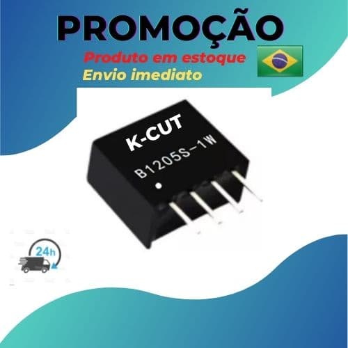 conversor isolador de fonte 12v b1205s-1w