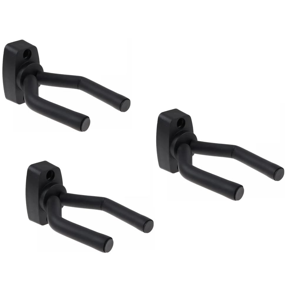 Kit 03 Suportes De Parede Violão Guitarra Violino Cavaquinho