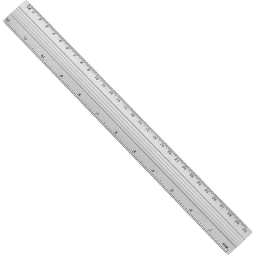 Régua De Alumínio Escolar 30CM ( Não Quebra )