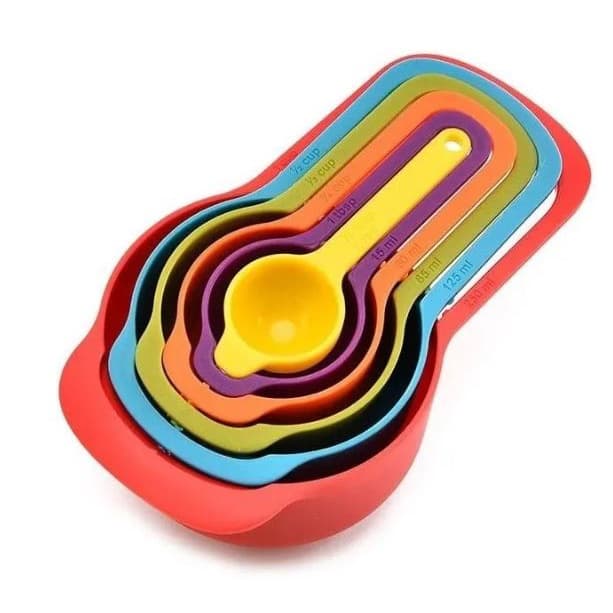 Colheres Medidoras Com 6 Peças Medida Para Bolo Cozinha Kit para Confeitaria