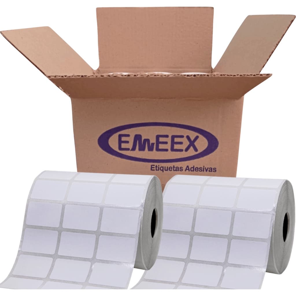 Etiqueta 33x22 3 Colunas, Papel Térmico - 2 Rolos, 32 Metros