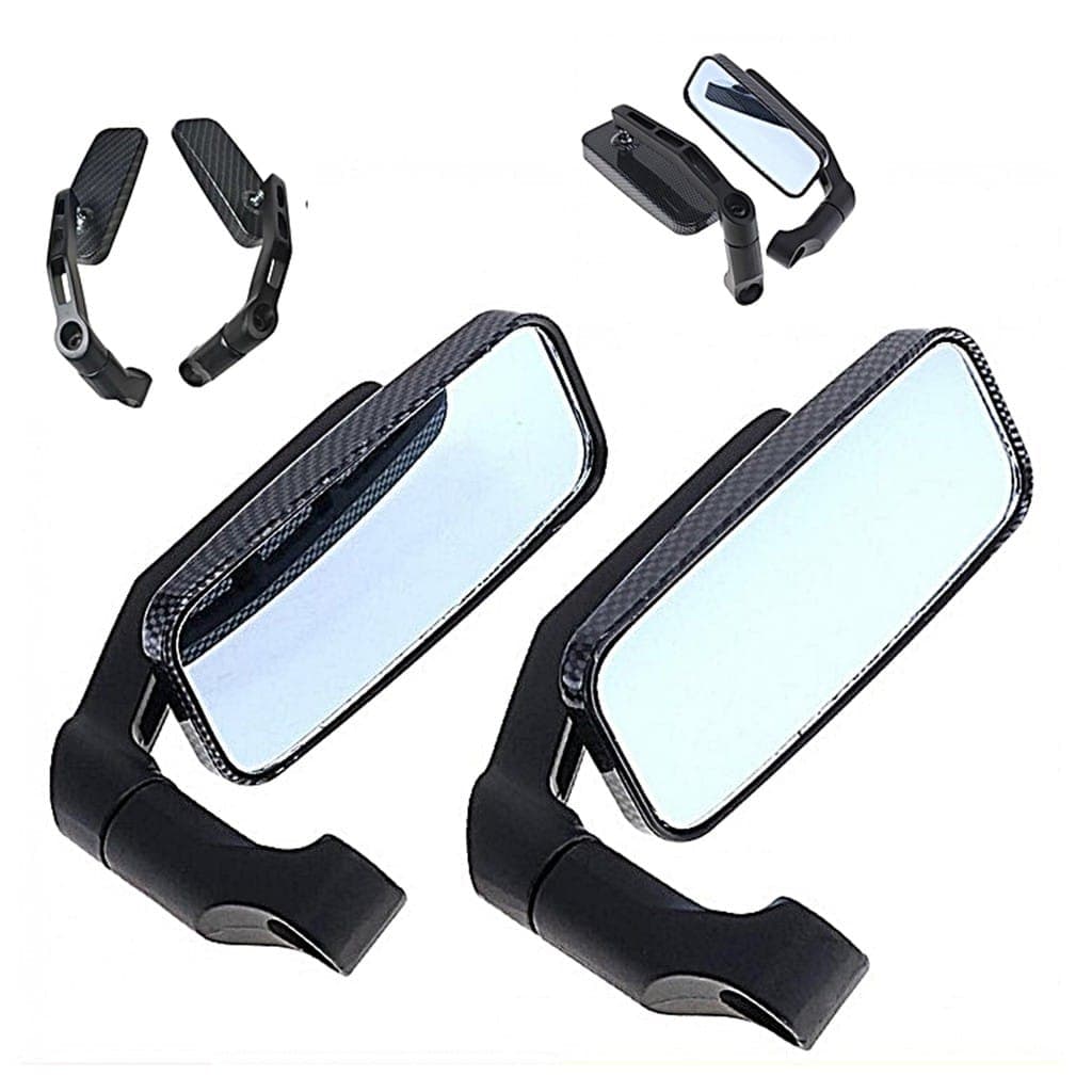 Espelho Retrovisor Da Motocicleta Para Xmax Nmax Nvx Ex5 Y15zr Rs150 Onda Liga Cnc Lateral Vidro Azul Haste De Alumínio