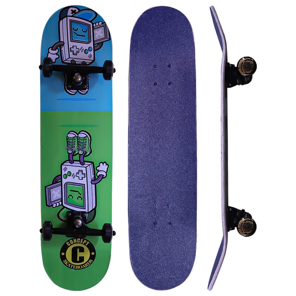 Skate Profissional Skateboard 80cm Crianças e Adultos Montado e com Lixa