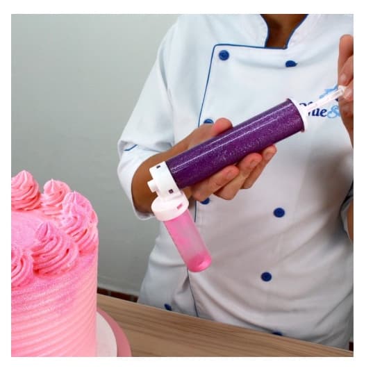 Borrifador Pulverizador para Pó - Glitter - Decoração de Bolo - Torta Borrifador BlueStar
