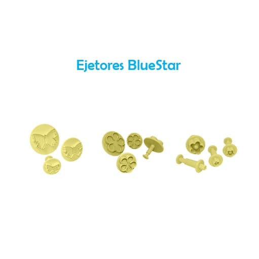 Cortador Ejetor Para Pasta Americana Biscuit Blue Star 4 Pçs