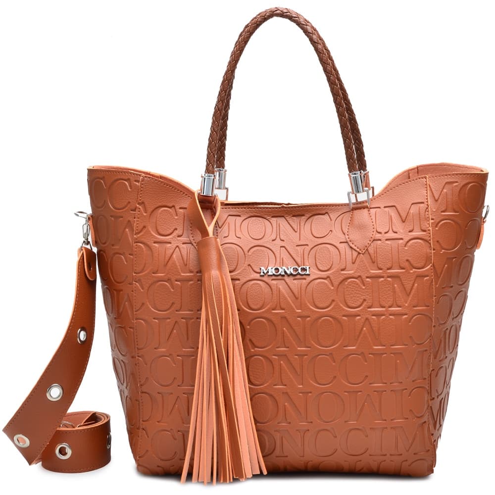 bolsa feminina de ombro Moncci grande com alça tiracolo