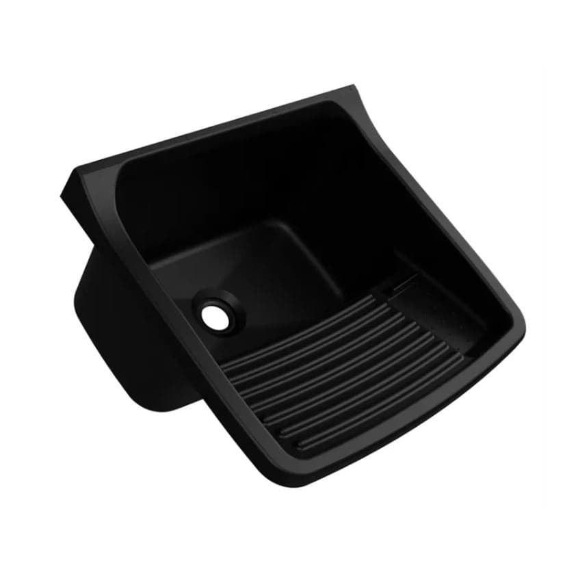Tanque plastico para lavar roupas 22 litros 47x43x27 preto Astra