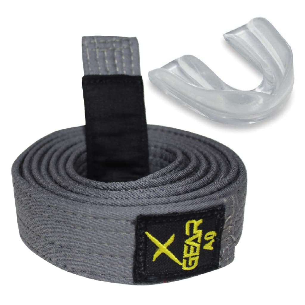 Faixa Cinza Jiu Jitsu + Protetor Bucal XGear