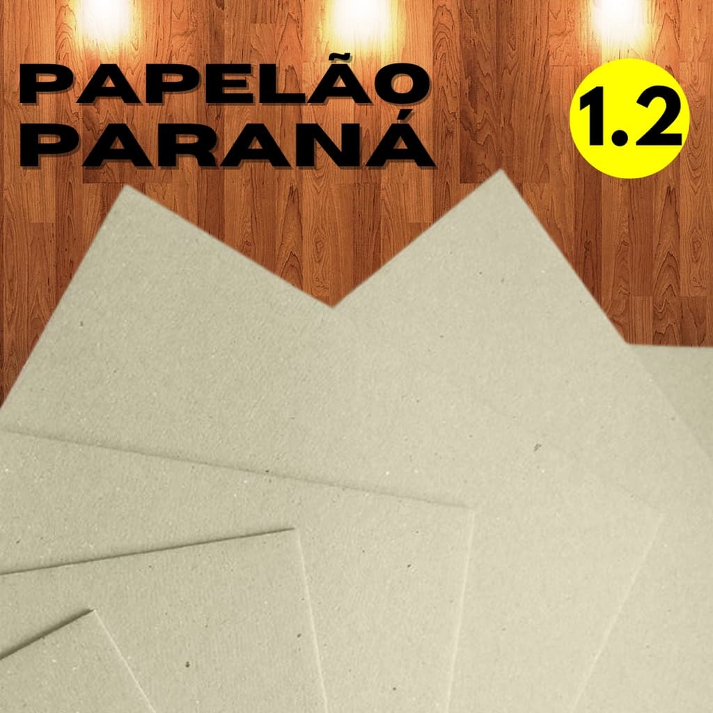Papelão Paraná 1.2 mm para Encadernação e Cartonagem (Cartão Pinho) 1,2mm 1.2mm 1,2 mm p/ Maleta Capa Caixa Papel Panamá