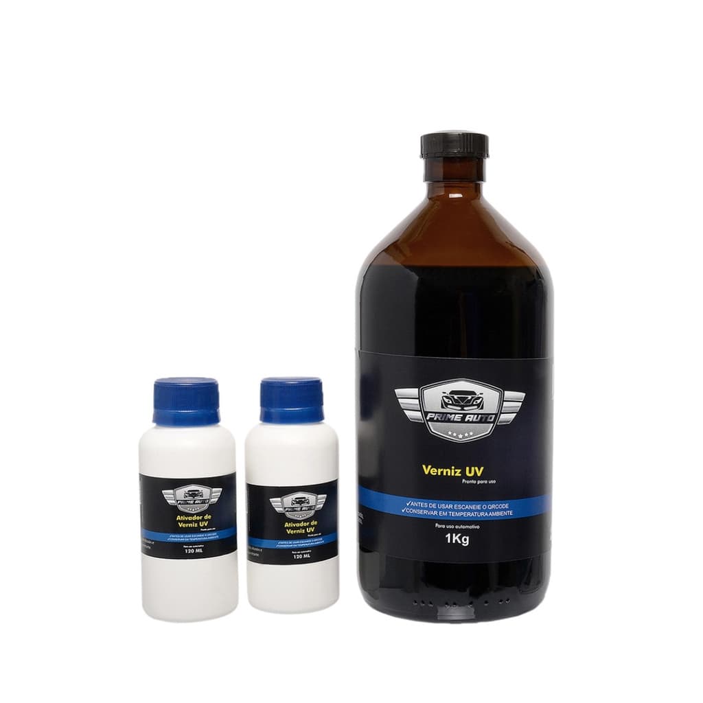 Kit Reposição Verniz UV Recuperador de Farol Amarelado