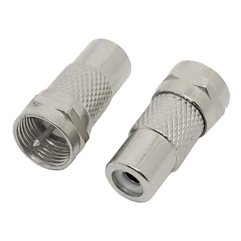 BSV33005 Adaptador De Rca F P/ Coaxial M Rg6/ Rg59 Entrada De Antena.
