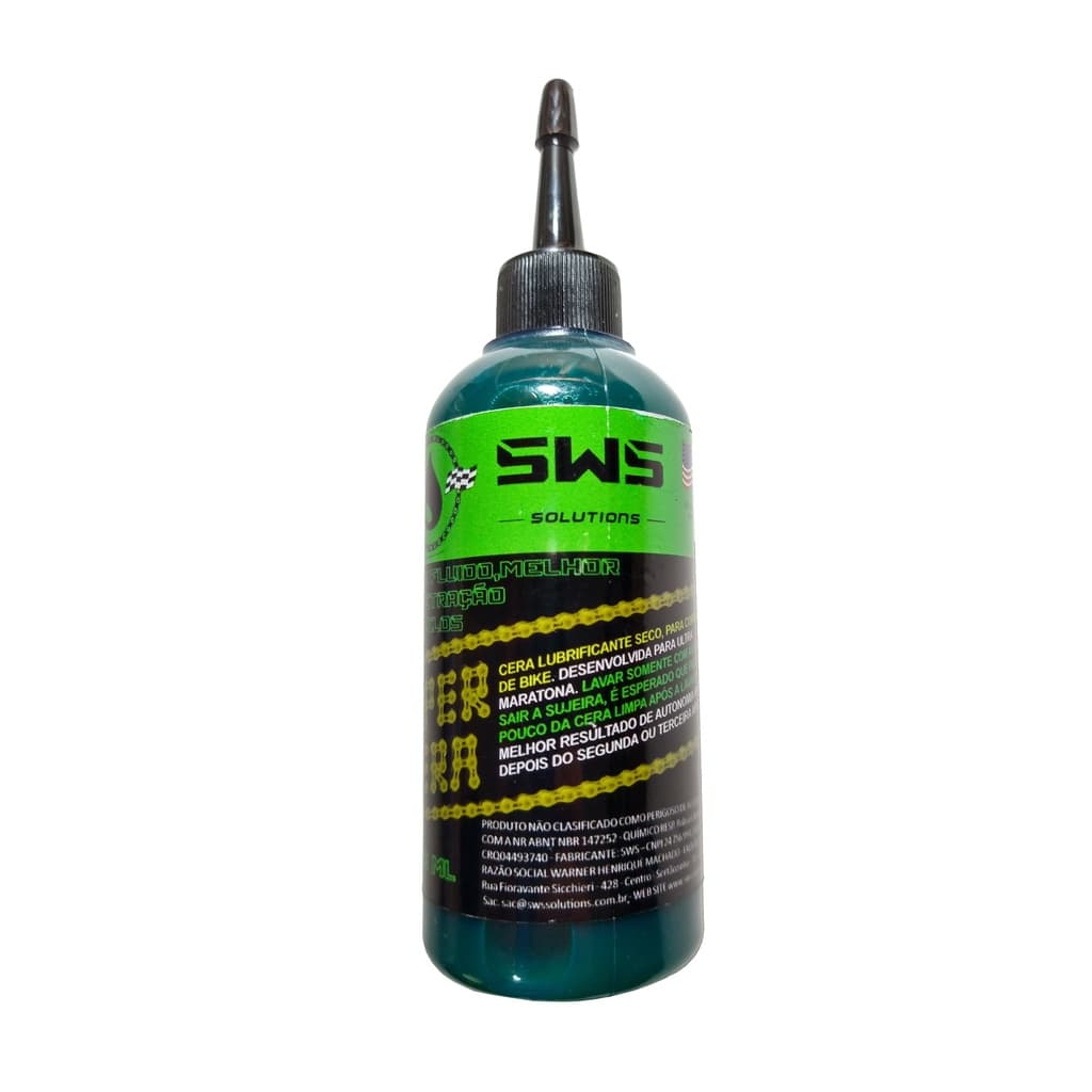 Oleo Lubrificante Cera Corrente Bike Sws Super Cera e Sport Cera 120 Ml