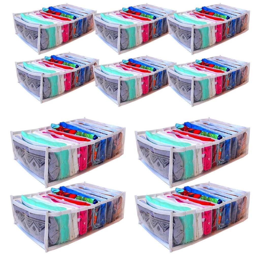10 colmeia Organizadora de gavetas p/ camiseta (10x25x35) - Organizaplus