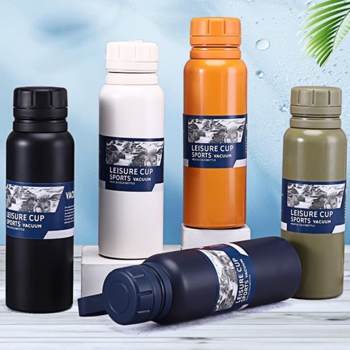 Garrafa Térmica 650ml 850ml 1.100L em Aço Inoxidavel Modelo Travel à Vácuo Esportes Ao Ar Livre