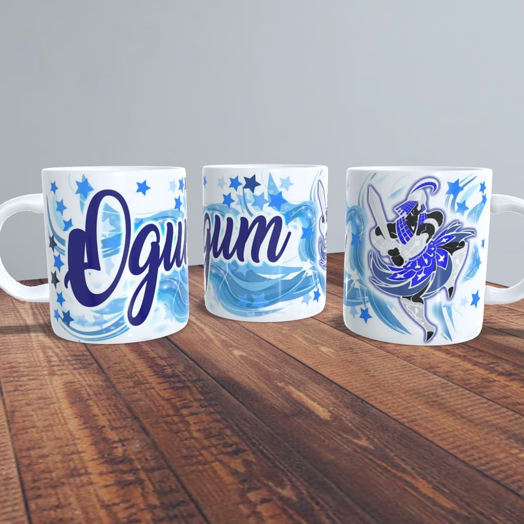 Caneca Cerâmica Personalizada Orixá Iemanjá Xangô Oxóssi Ogum Oxalá Nanã Umbanda